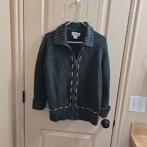 Cabin Creek Forest Green Cardigan Sweater